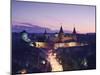 View of Old Castle at Dusk, Kamyanets-Podilsky, Podillya, UKraine-Ian Trower-Mounted Photographic Print