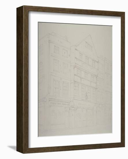 View of Old Houses in Chancery Lane, 1853-Thomas Hosmer Shepherd-Framed Giclee Print