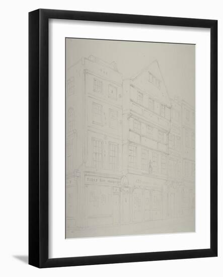 View of Old Houses in Chancery Lane, 1853-Thomas Hosmer Shepherd-Framed Giclee Print