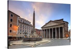 View of Old Pantheon-Roberto Moiola-Stretched Canvas