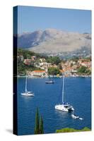 View of Old Town and Adriatic Coast-Frank Fell-Stretched Canvas