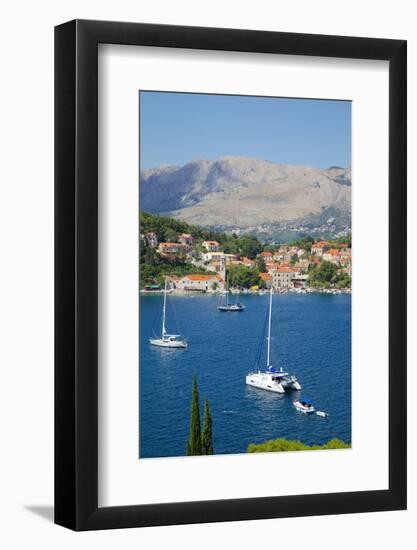 View of Old Town and Adriatic Coast-Frank Fell-Framed Photographic Print