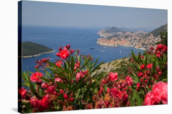 View of Old Town from Above Town-Frank Fell-Stretched Canvas