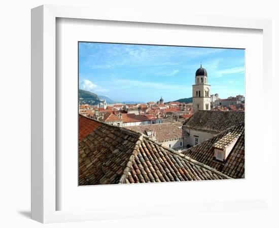 View of Old Town from City Wall, Dubrovnik, Croatia-Lisa S^ Engelbrecht-Framed Photographic Print