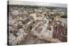 View of old town from top of City Hall Tower, UNESCO World Heritage Site, Lviv, Ukraine, Europe-Jeremy Bright-Stretched Canvas