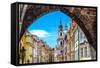 View of Old Town in Prague Taken from Charles Bridge-MartinM303-Framed Stretched Canvas