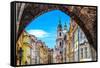 View of Old Town in Prague Taken from Charles Bridge-MartinM303-Framed Stretched Canvas