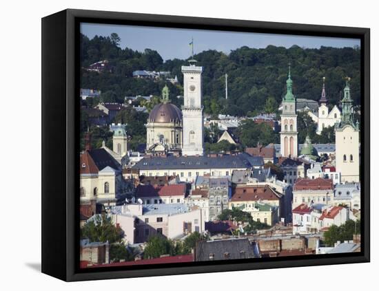 View of Old Town, Lviv, UKraine-Ian Trower-Framed Stretched Canvas