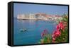 View of Old Town, UNESCO World Heritage Site, Dubrovnik, Dalmatia, Croatia, Europe-Frank Fell-Framed Stretched Canvas