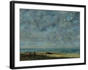 View of Olevano-Jean-Baptiste-Camille Corot-Framed Giclee Print