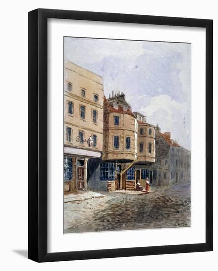 View of Oliver Cromwell's House, Clements Lane, Westminster, London, C1840-Frederick Nash-Framed Giclee Print