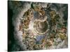 View of Olympus, Home of the Gods, Fresco in the Room of the Giants-Giulio Romano-Stretched Canvas