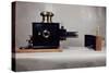 View of One of the First Cinema Projectors, Manufactured by August-null-Stretched Canvas