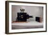 View of One of the First Cinema Projectors, Manufactured by August-null-Framed Giclee Print
