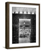 View of Open Steel Door Into Vestibule in Front of the Final Vault Door at Chase Manhattan Bank-Fritz Goro-Framed Photographic Print