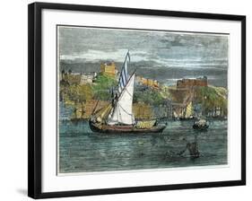 View of Oporto, Portugal, C1880-Swain-Framed Giclee Print