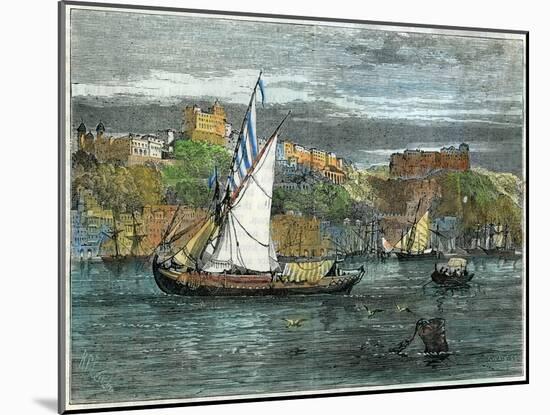 View of Oporto, Portugal, C1880-Swain-Mounted Giclee Print