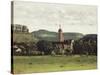 View of Ornans and its Bell Tower, C.1858-Gustave Courbet-Stretched Canvas