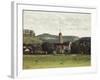 View of Ornans and its Bell Tower, C.1858-Gustave Courbet-Framed Giclee Print