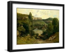 View of Ornans, c.1850-Gustave Courbet-Framed Giclee Print