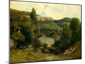 View of Ornans, c.1850-Gustave Courbet-Mounted Giclee Print
