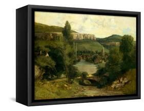 View of Ornans, c.1850-Gustave Courbet-Framed Stretched Canvas