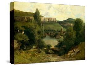 View of Ornans, c.1850-Gustave Courbet-Stretched Canvas
