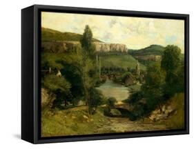 View of Ornans, c.1850-Gustave Courbet-Framed Stretched Canvas