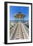 View of ornate bandstand on sea front, Brighton, East Sussex, England, United Kingdom, Europe-Frank Fell-Framed Photographic Print