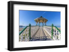 View of ornate bandstand on sea front, Brighton, East Sussex, England, United Kingdom, Europe-Frank Fell-Framed Photographic Print