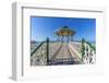 View of ornate bandstand on sea front, Brighton, East Sussex, England, United Kingdom, Europe-Frank Fell-Framed Photographic Print