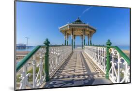 View of ornate bandstand on sea front, Brighton, East Sussex, England, United Kingdom, Europe-Frank Fell-Mounted Photographic Print
