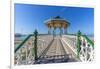 View of ornate bandstand on sea front, Brighton, East Sussex, England, United Kingdom, Europe-Frank Fell-Framed Photographic Print