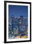 View of Osaka at Dusk, Kansai, Japan-Ian Trower-Framed Photographic Print