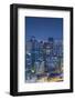 View of Osaka at Dusk, Kansai, Japan-Ian Trower-Framed Photographic Print