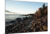 View of Otter Cliffs with Early Morning Light on the Boulders of the Rocky Shoreline-Eric Peter Black-Mounted Photographic Print