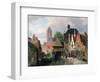 View of Oudewater, C1867-Hermanus Koekkoek-Framed Giclee Print