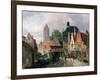 View of Oudewater, C1867-Hermanus Koekkoek-Framed Giclee Print