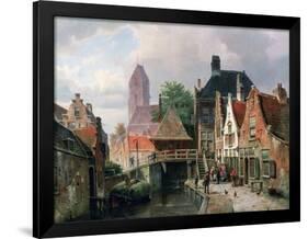 View of Oudewater, C1867-Hermanus Koekkoek-Framed Giclee Print