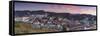 View of Ouro Preto at Sunset, Minas Gerais, Brazil-Ian Trower-Framed Stretched Canvas