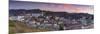 View of Ouro Preto at Sunset, Minas Gerais, Brazil-Ian Trower-Mounted Photographic Print