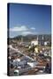 View of Ouro Preto, UNESCO World Heritage Site, Minas Gerais, Brazil, South America-Ian Trower-Stretched Canvas