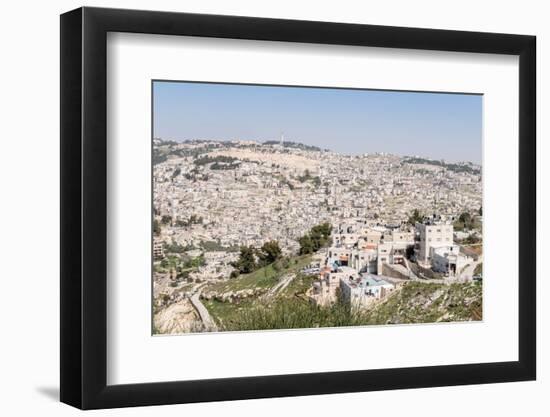 View of outskirts of Jerusalem from the Old City, Jerusalem, Israel, Middle East-Alexandre Rotenberg-Framed Photographic Print