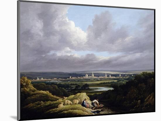 View of Oxford from a Distance-J. M. W. Turner-Mounted Giclee Print