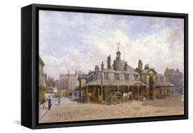 View of Oxford Market, St Marylebone, Westminster, London, C1880-John Crowther-Framed Stretched Canvas