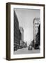 View of Pacific Avenue - Tacoma, WA-Lantern Press-Framed Art Print