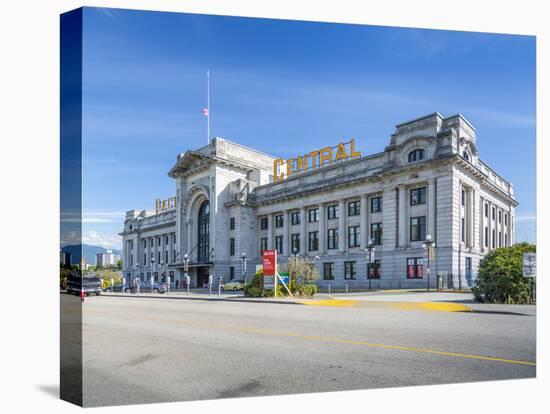 View of Pacific Central Station, Vancouver, British Columbia, Canada, North America-Frank Fell-Stretched Canvas