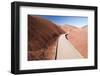 View of painted hills, John Day Fossil beds National Monument, Wheeler County, Oregon, USA-Panoramic Images-Framed Photographic Print