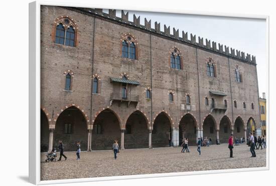 View of Palazzo Ducale, Piazza Sordello, Mantova, Lombardy, Italy, Europe-Nico-Framed Photographic Print