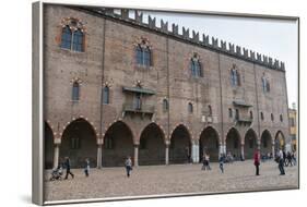 View of Palazzo Ducale, Piazza Sordello, Mantova, Lombardy, Italy, Europe-Nico-Framed Photographic Print